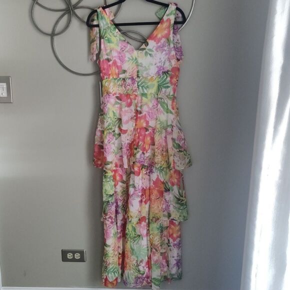 Julia Jordan Floral Tiered Dress - Picture 6 of 9